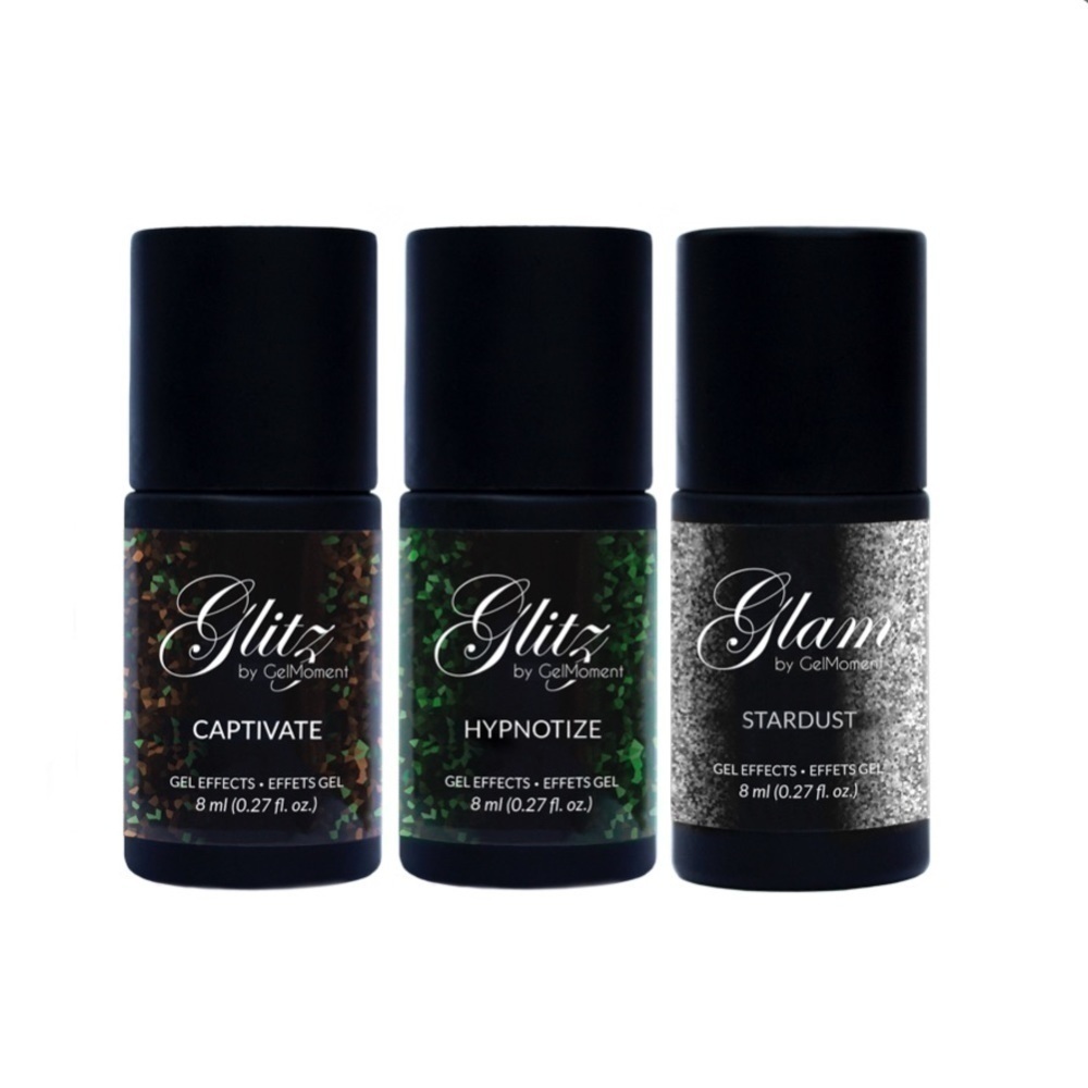 GelMoment Glitz & Glam trio! Gel Effects! NIB!